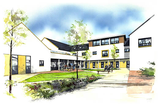 Artist's impression of a development